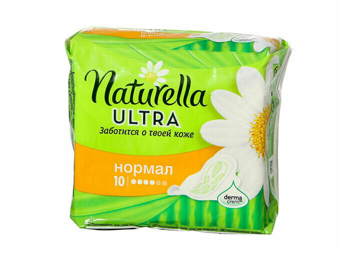 NATURELLA Ultra Женские гигиенические прокладки ароматизированные Camomile Normal Single 10шт ПрКор