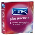 DUREX 3 Pleasuremax c точками и ребрами