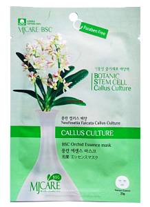 MJ Care BSC Маска-салфетка д/лица со стволовыми клетками орхидеи 25г/12/40