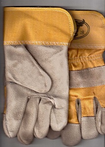 Перчатки спилковые комбинированные "Трал" с искусственным утеплителем, ЗИМА